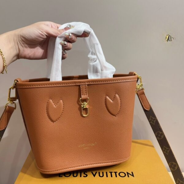 LOUIS VUITTON NEVERFULL BANDOULIÈRE INSIDE OUT BB MONOGRAM BROWN 19CM - Image 7