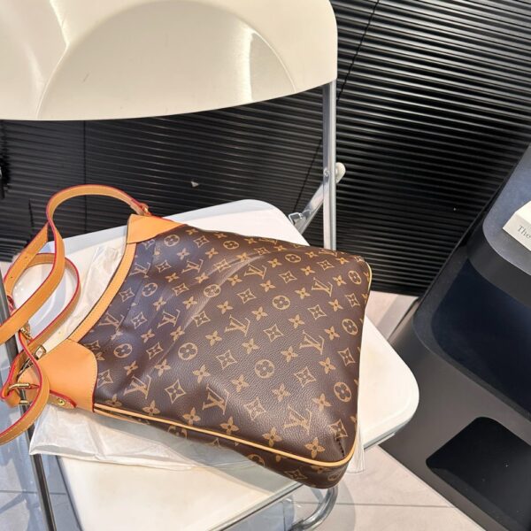 LOUIS VUITTON  MONOGRAM CANVAS ODEON PM BAG BROWN 29CM - Image 9
