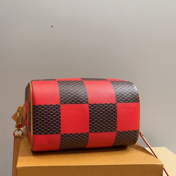 LOUIS VUITTON SPEEDY BANDOULIÈRE 20 DAMIER RED AND BLACK 20CM - Image 4