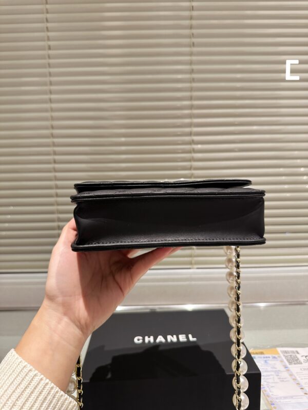CHANEL WALLET ON CHAIN WOC BLACK 20CM - Image 3