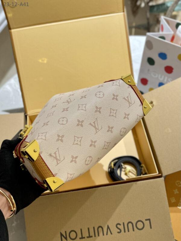LOUIS VUITTON SIDE TRUNK BAG MONOGRAM BEIGE 24CM - Image 2