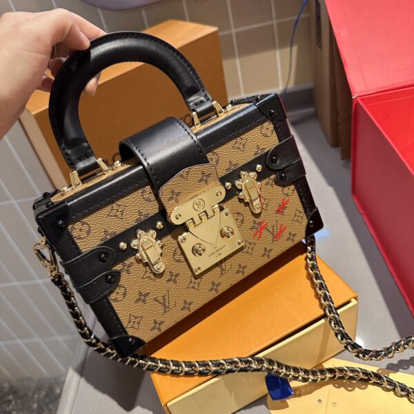 LOUIS VUITTON PETITE MALLE MONOGRAM BROWN 20CM - Image 2