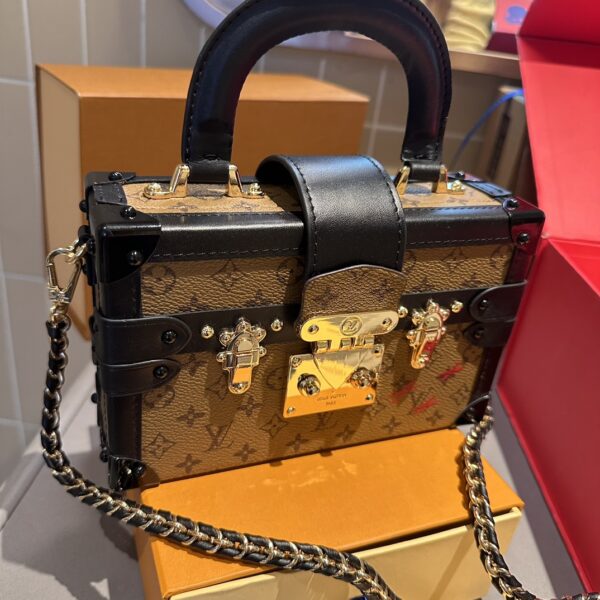 LOUIS VUITTON PETITE MALLE MONOGRAM BROWN 20CM - Image 3