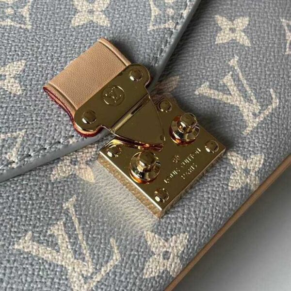 LOUIS VUITTON POCHETTE MÉTIS EAST WEST COATED CANVAS TRIANON GRAY 21CM M12429 - Image 5