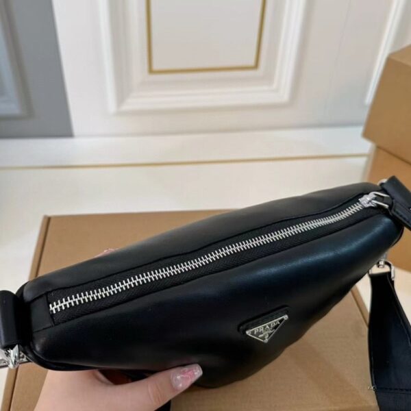 PRADA TRIANGLE SHOULDER BAG BLACK 27CM - Image 10