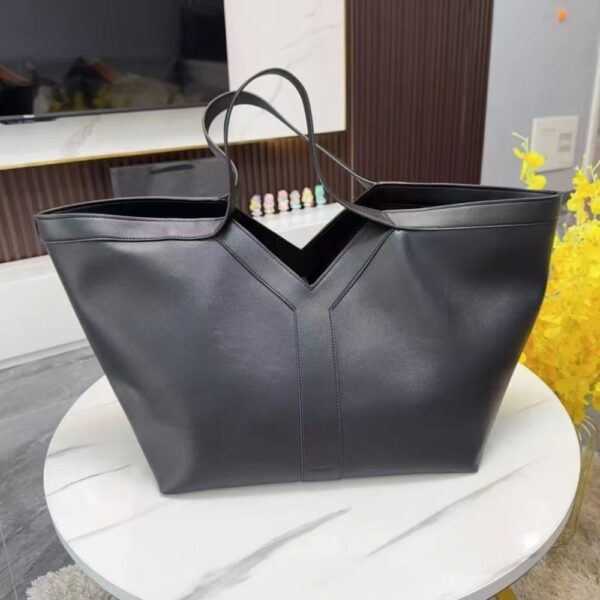 SAINT LAURENT Y TOTE IN LEATHER BAG BLACK - Image 2