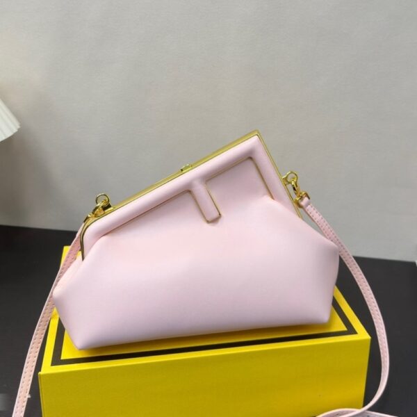 FENDI FIRST SMALL NAPPA LEATHER BAG PINK 23CM 8BP129ABVEF1BA9 - Image 2