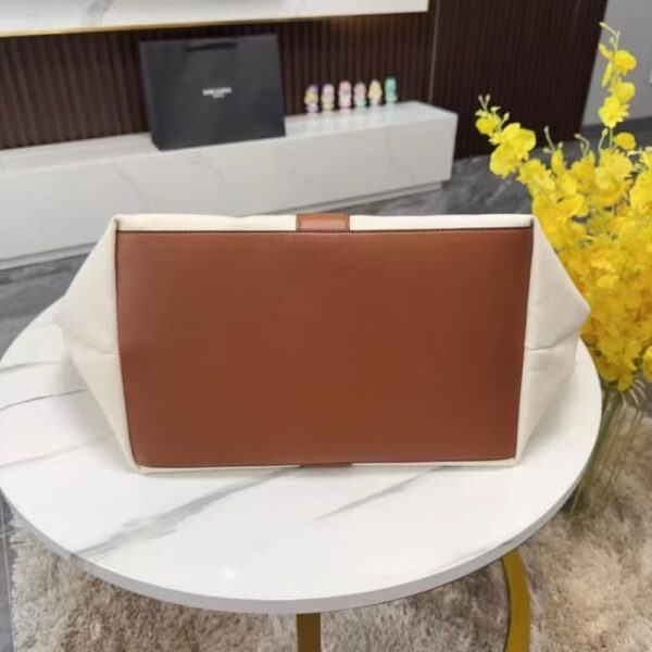 SAINT LAURENT Y TOTE IN LEATHER BAG WHITE - Image 7