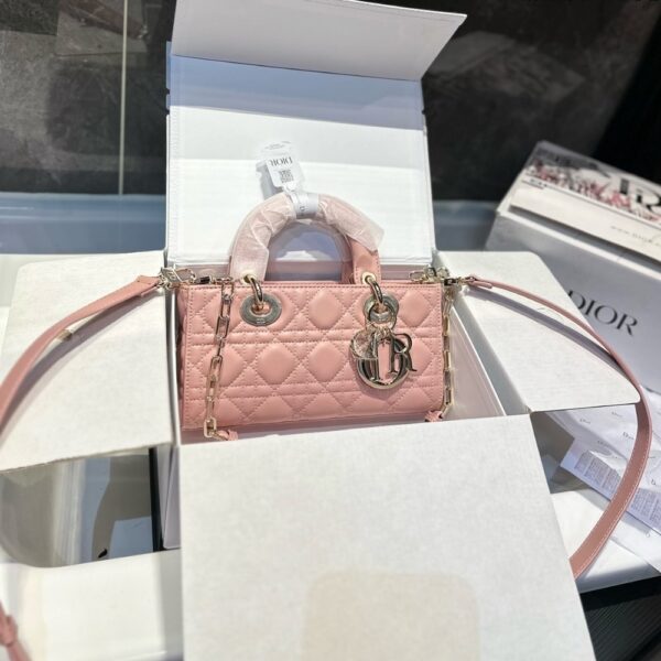 DIOR SMALL LADY D JOY BAG PINK 22CM - Image 2