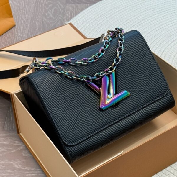 LOUIS VUITTON TWIST CROSSBODY BAGS BLACK RAINBOW 23CM - Image 2