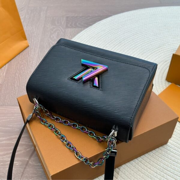 LOUIS VUITTON TWIST CROSSBODY BAGS BLACK RAINBOW 23CM - Image 3