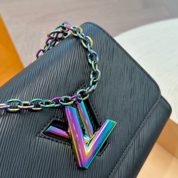 LOUIS VUITTON TWIST CROSSBODY BAGS BLACK RAINBOW 23CM - Image 4
