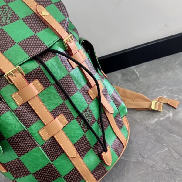 LOUIS VUITTON RUNWAY CHRISTOPHER BACKPACK GREEN 46CM N40564 - Image 8