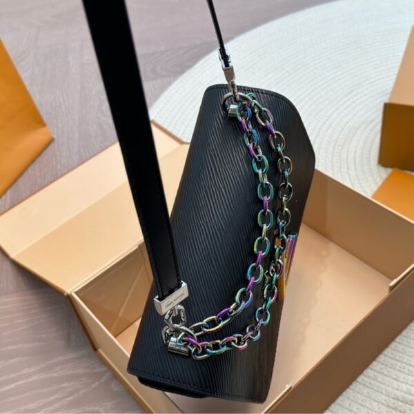 LOUIS VUITTON TWIST CROSSBODY BAGS BLACK RAINBOW 23CM - Image 7