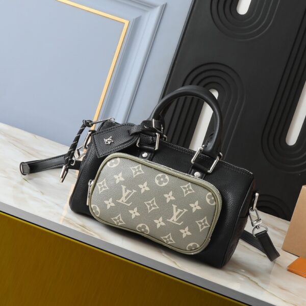 LOUIS VUITTON KEEPALL BANDOULIÈRE 25 BAG BLACK 25CM - Image 2