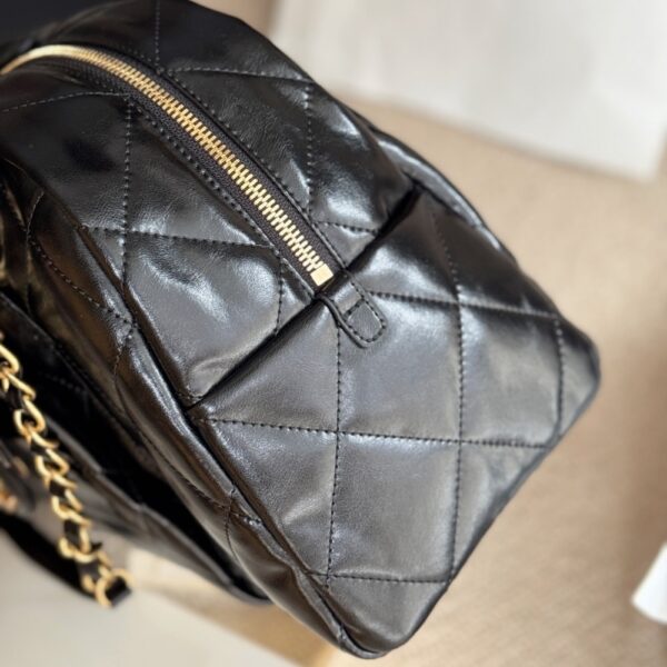CHANEL BOWLING BAG BLACK 34CM - Image 5