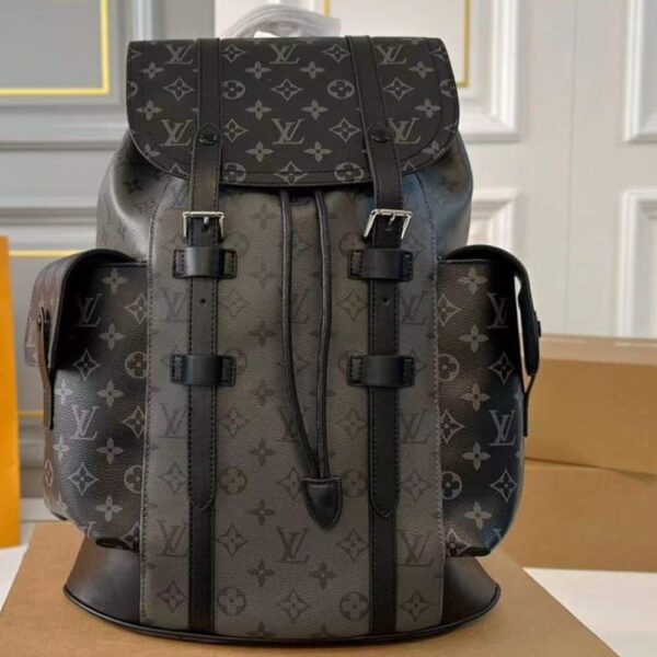 LOUIS VUITTON CHRISTOPHER BACKPACK BLACK 34CM - Image 2