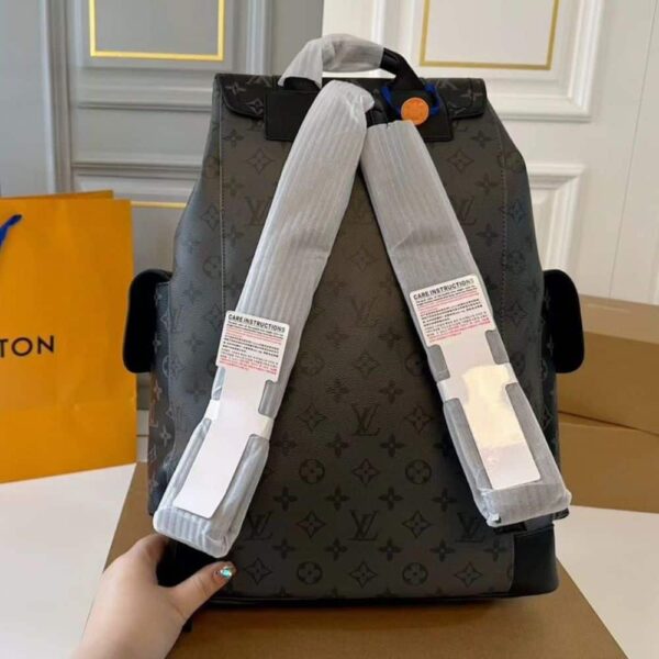 LOUIS VUITTON CHRISTOPHER BACKPACK BLACK 34CM - Image 6