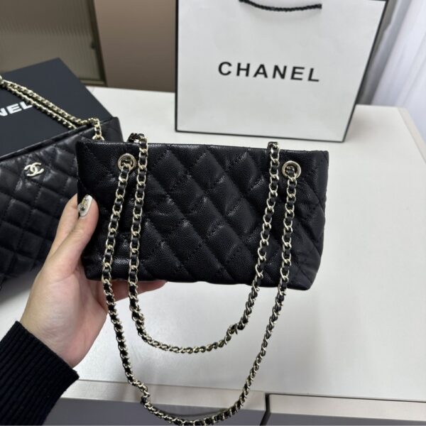 CHANEL CLUTCH WITH CHAIN BAG BLACK 20CM - Image 3