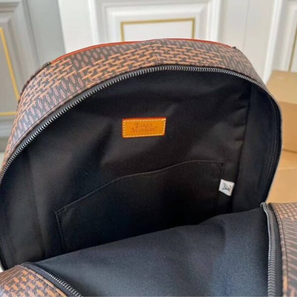 LOUIS VUITTON NIGO MONOGRAM REVERSE CANVAS BACKPACK BROWN 29CM - Image 10