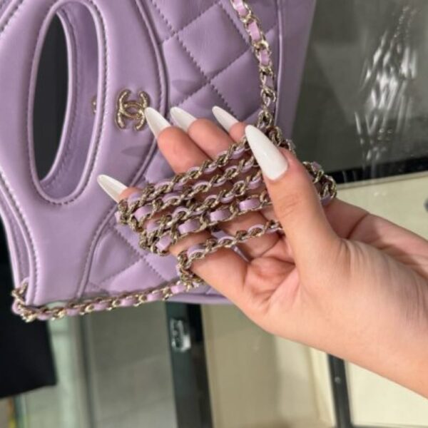 CHANEL 31 MINI SHOPPING BAG PURPLE 20CM - Image 5