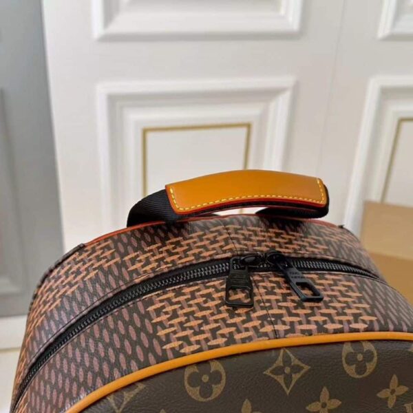 LOUIS VUITTON NIGO MONOGRAM REVERSE CANVAS BACKPACK BROWN 29CM - Image 9
