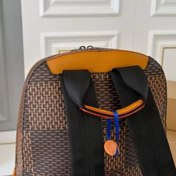 LOUIS VUITTON NIGO MONOGRAM REVERSE CANVAS BACKPACK BROWN 29CM - Image 5