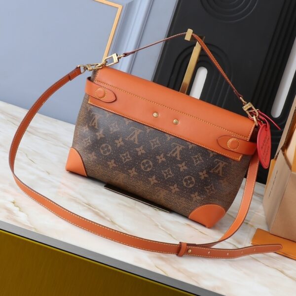 LOUIS VUITTON STEAMER CROSSBODY BAG BROWN 30CM M11533 - Image 3