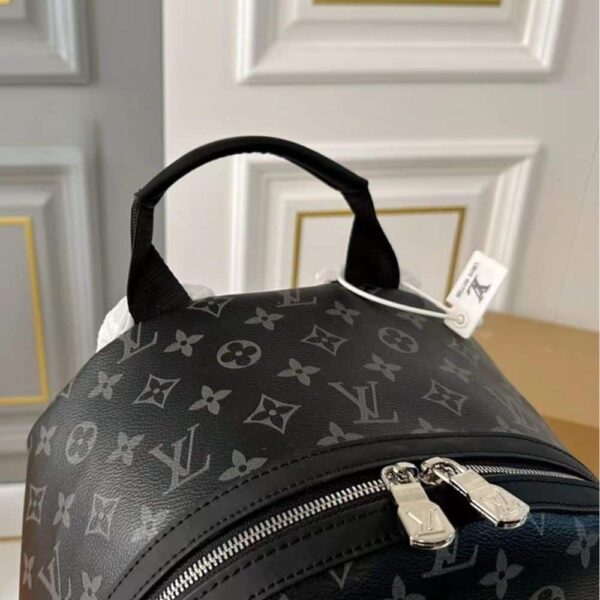 LOUIS VUITTON DISCOVERY MONOGRAM ECLIPSE CANVAS BACKPACK BLACK 28CM - Image 7