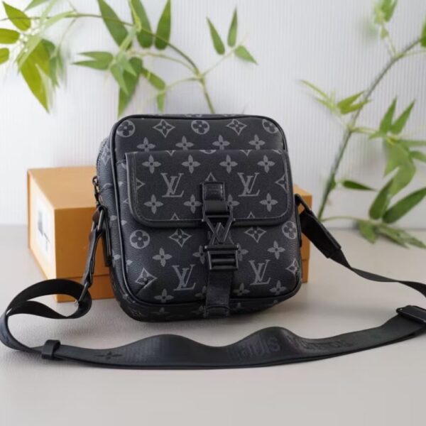 LOUIS VUIITON GETAWAY MESSENGER MONOGRAM ECLIPSE BAG BLACK 20CM M12518 - Image 2