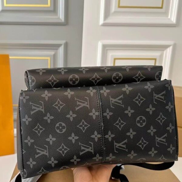 LOUIS VUITTON DISCOVERY MONOGRAM ECLIPSE CANVAS BACKPACK BLACK 28CM - Image 4