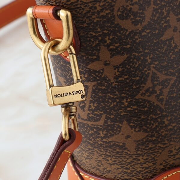 LOUIS VUITTON STEAMER BAG 15 BROWN 16.5CM M11630 - Image 8