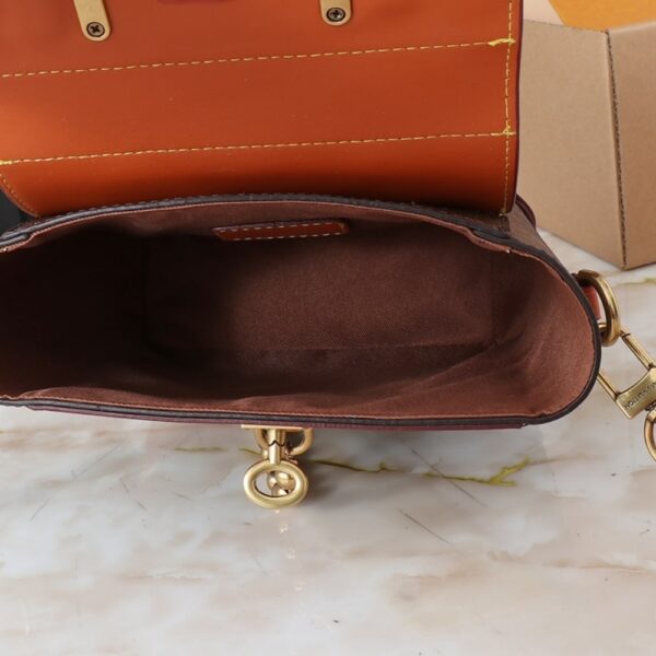 LOUIS VUITTON STEAMER BAG 15 BROWN 16.5CM M11630 - Image 10
