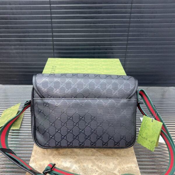 GUCCI GG SUPREME CANVAS SMALL MESSENGER BAG BLACK 23CM - Image 6