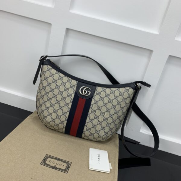 GUCCI OPHIDIA SMALL SHOULDER NAVY BLUE BAG 598125 2ZGMN 4076 - Image 2