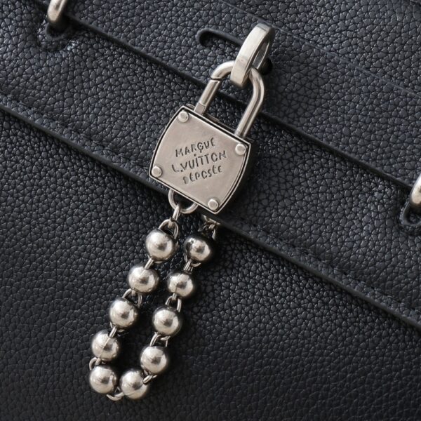 LOUIS VUITTON STEAMER CROSSBODY BAG BLACK 30CM M11607 - Image 7