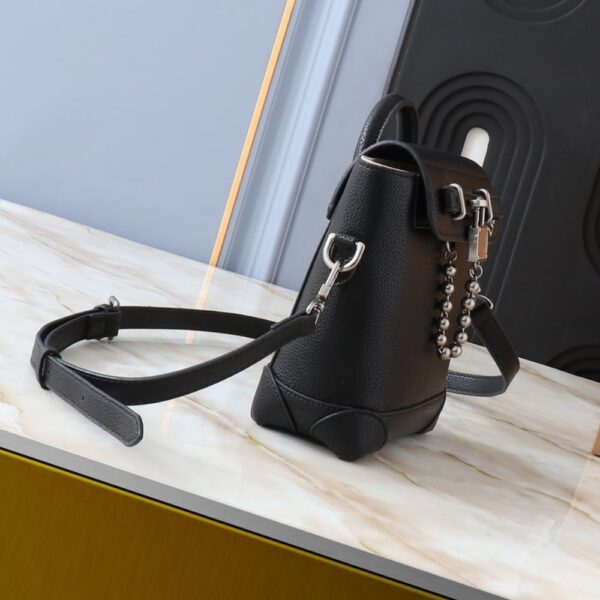 LOUIS VUITTON STEAMER BAG 15 BLACK 16.5CM M11637 - Image 3