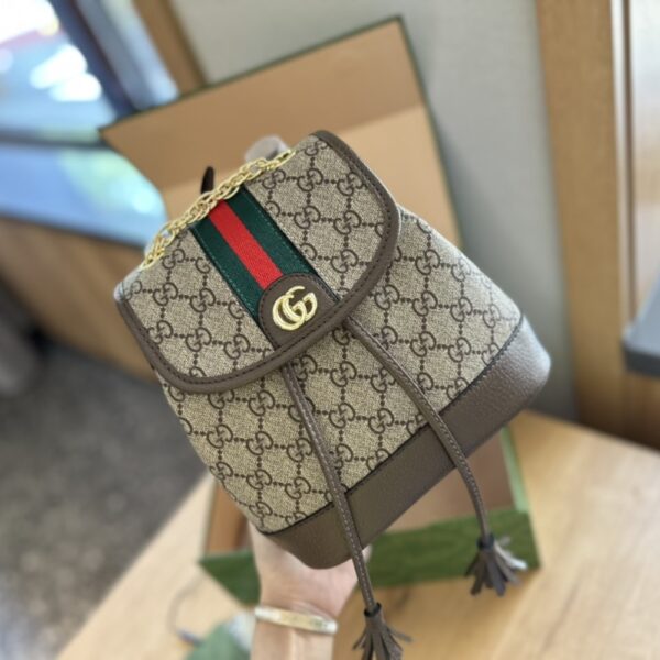 GUCCI OPHIDIA GG MINI BACKPACK BEIGE EBONY 22CM 79522196IWG_8745 - Image 5