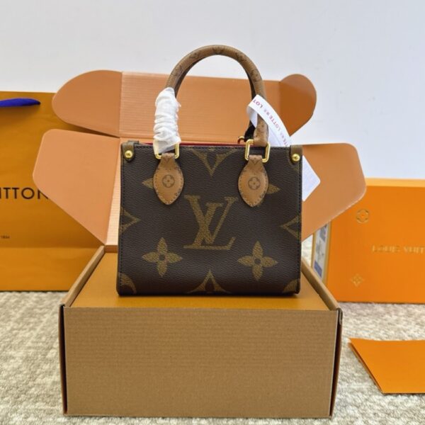 LOUIS VUITTON ONTHEGO BB BAG BROWN 18CM M46839 - Image 2