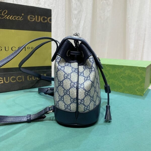 GUCCI OPHIDIA GG MINI BACKPACK BEIGE BLUE 20.5CM - Image 8