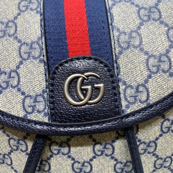 GUCCI OPHIDIA GG MINI BACKPACK BEIGE BLUE 20.5CM - Image 10