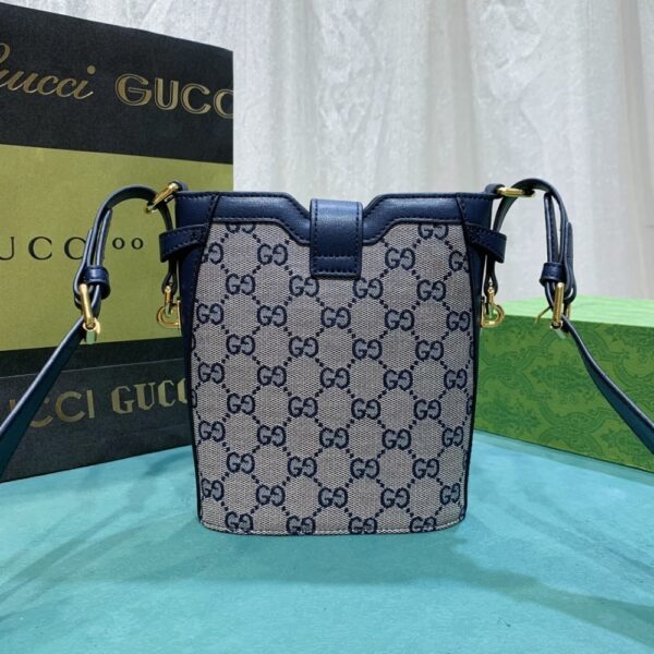 GUCCI ORIGINAL GG SMALL BUCKET SHOULDER BAG ‎19CM - Image 8