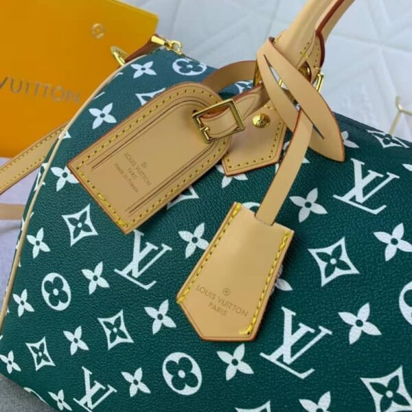 LOUIS VUITTON DESIGN ON THE CATWALK SPEEDY P9 BANDOULIÈRE BAG GREEN 30CM - Image 5