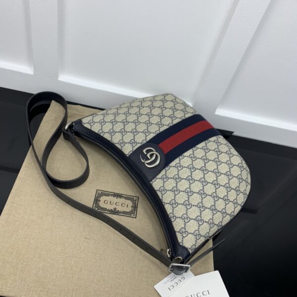 GUCCI OPHIDIA SMALL SHOULDER NAVY BLUE BAG 598125 2ZGMN 4076 - Image 5