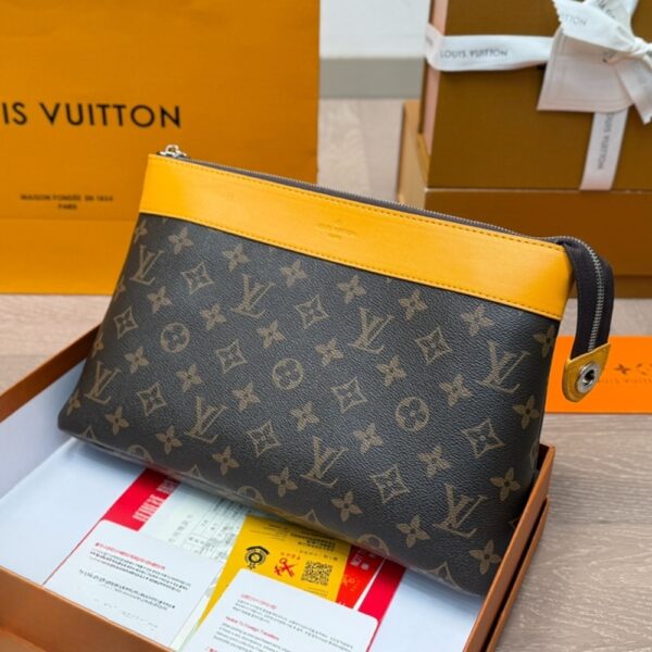 LOUIS VUITTON POCHETTE VOYAGE SOUPLE BAG YELLOW 29CM M13198 - Image 2