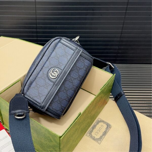 GUCCI OPHIDIA GG MINI BAG DARK BLUE 20CM - Image 2