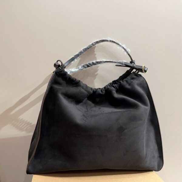 GUCCI BLONDIE LARGE SUEDE TOTE BAG BLACK 50CM - Image 7