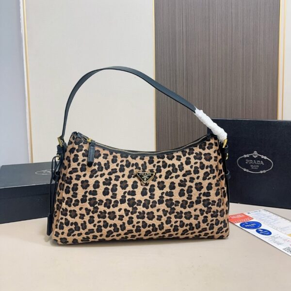 PRADA AIMÈE MEDIUM PRINTED LEATHER SHOULDER BAG HONEY 39CM 1BC229 2C7B F0151 V LVM - Image 2