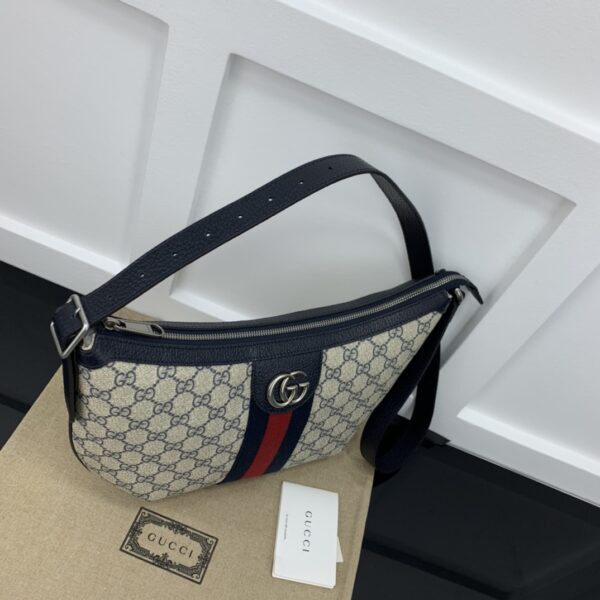GUCCI OPHIDIA SMALL SHOULDER NAVY BLUE BAG 598125 2ZGMN 4076 - Image 3