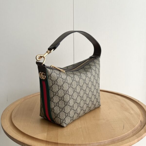 GUCCI GG OPHIDIA SUPER MINI SHOULDER BAG BEIGE AND EBONY 20CM 795170 96IWG 8745 - Image 8
